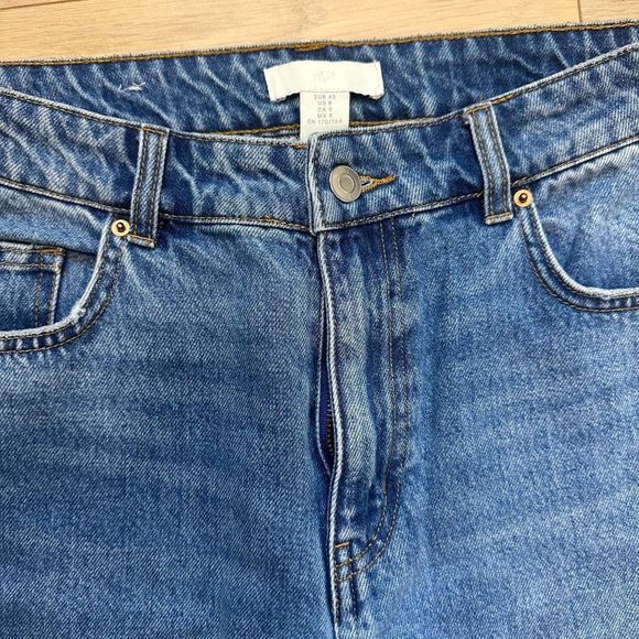 H&M MOM JEANS - 100% cotton - LEVIS LOOK/FEEL. AMAZING QUALITY - Picture 3 of 10
